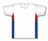 Athletic Knit (AK) V563-335 White/Red/Royal Blue Volleyball Jersey - PSH Sports