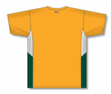 Athletic Knit (AK) S563 Gold/White/Dark Green Soccer Jersey - PSH Sports