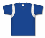 Athletic Knit (AK) BW569Y-206 Youth Royal Blue/White Basketball Warmup Shirt - PSH Sports