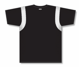 Athletic Knit (AK) BA569-221 Black/White Pullover Baseball Jersey - PSH Sports