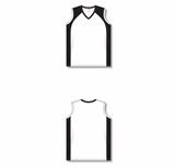 Athletic Knit (AK) V601L-222 Ladies White/Black Volleyball Jersey