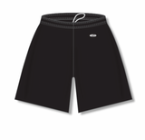 Athletic Knit (AK) BAS1700M-001 Mens Black Baseball Shorts