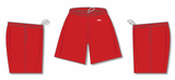 Athletic Knit (AK) BAS1700M-005 Mens Red Baseball Shorts