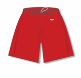 Athletic Knit (AK) BAS1700M-005 Mens Red Baseball Shorts