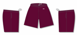 Athletic Knit (AK) BAS1700M-009 Mens Maroon Baseball Shorts