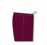 Athletic Knit (AK) BAS1700M-009 Mens Maroon Baseball Shorts