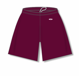 Athletic Knit (AK) BAS1700M-009 Mens Maroon Baseball Shorts