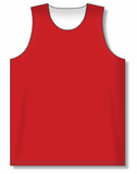 Athletic Knit (AK) BR1105A-208 Adult Red/White Reversible League Basketball Jersey