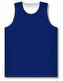 Athletic Knit (AK) BR1105A-216 Adult Navy/White Reversible League Basketball Jersey