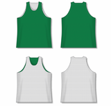 Athletic Knit (AK) BR1302Y-210 Youth Kelly Green/White Reversible League Basketball Jersey