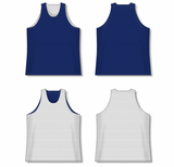 Athletic Knit (AK) BR1302A-216 Adult Navy/White Reversible League Basketball Jersey