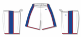 Athletic Knit (AK) BS1735Y-335 Youth Detroit Pistons White Pro Basketball Shorts