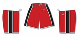 Athletic Knit (AK) BS1735A-414 Adult Chicago Bulls Red Pro Basketball Shorts
