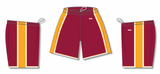 Athletic Knit (AK) BS1735A-427 Adult Atlanta Hawks AV Red Pro Basketball Shorts