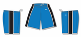 Athletic Knit (AK) BS1735A-444 Adult Pro Blue/Black/White Pro Basketball Shorts