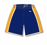 Athletic Knit (AK) BS1735A-460 Adult Navy/Gold/White Pro Basketball Shorts