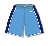 Athletic Knit (AK) BS1735A-475 Adult Sky Blue/Navy/White Pro Basketball Shorts
