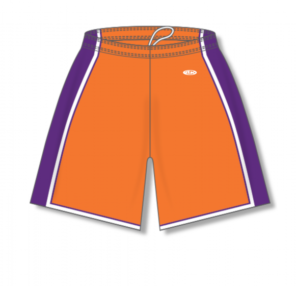 Athletic Knit (AK) BS1735Y-441 Youth La Lakers Purple Pro Basketball Shorts Medium
