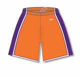 Athletic Knit (AK) BS1735A-477 Adult Phoenix Suns Orange Pro Basketball Shorts
