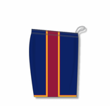 Athletic Knit (AK) BS1735A-544 Adult Navy/AV Red/Gold Pro Basketball Shorts