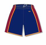 Athletic Knit (AK) BS1735Y-544 Youth Navy/AV Red/Gold Pro Basketball Shorts