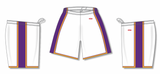 Athletic Knit (AK) BS1735A-726 Adult LA Lakers White Pro Basketball Shorts