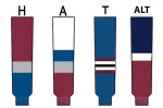 Modelline Knit Ice Hockey Socks - Colorado Avalanche - PSH Sports