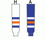 Modelline Knit Ice Hockey Socks - Edmonton Oilers 1980's - PSH Sports