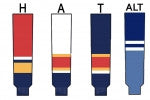 Modelline Knit Ice Hockey Socks - Florida Panthers 1990's - PSH Sports