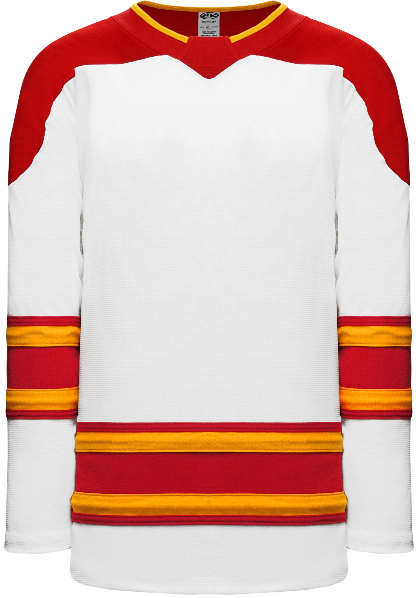 Athletic Knit AK H550BY CAL472B Youth 2021 Calgary Flames White