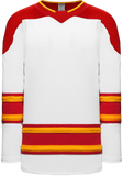 Athletic Knit (AK) H550BA-CAL472B Adult 2021 Calgary Flames White Hockey Jersey