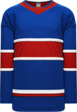 Athletic Knit (AK) H550BA-MON606B Adult 2021 Montreal Canadiens Reverse Retro Royal Blue Hockey Jersey