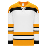 Athletic Knit (AK) H550BKA-BOS399BK Pro Series - Adult Knitted Vintage Boston Bruins White Hockey Jersey