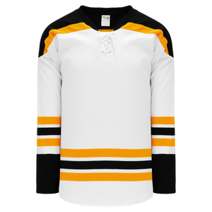 Athletic Knit (AK) H550BKY-BOS499BK Pro Series - Youth Knitted 2007 Boston Bruins White Hockey Jersey