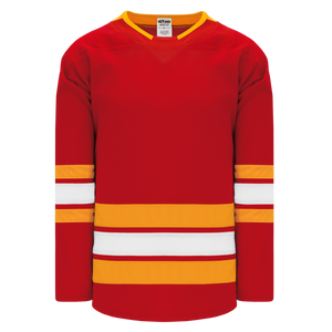 Athletic Knit (AK) H550BA-CAL388B Adult Pro Series - 2019 Calgary Flames Red Hockey Jersey