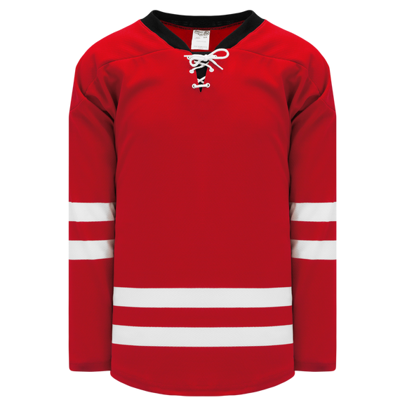 Athletic Knit (AK) H550BKA-CAR527BK Pro Series - Adult Knitted 2013 Carolina Hurricanes Red Hockey Jersey