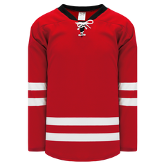 Athletic Knit (AK) H550BKA-CAR527BK Pro Series - Adult Knitted 2013 Carolina Hurricanes Red Hockey Jersey - CLOSEOUT