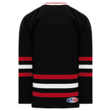 Athletic Knit (AK) H550BKA-CHI614BK Pro Series - Adult Knitted New Chicago Blackhawks Third Black Hockey Jersey