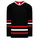 Athletic Knit (AK) H550BKA-CHI614BK Pro Series - Adult Knitted New Chicago Blackhawks Third Black Hockey Jersey