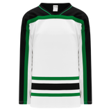 Athletic Knit (AK) H550BKY-DAL507BK Pro Series - Youth Knitted Dallas Stars White Hockey Jersey