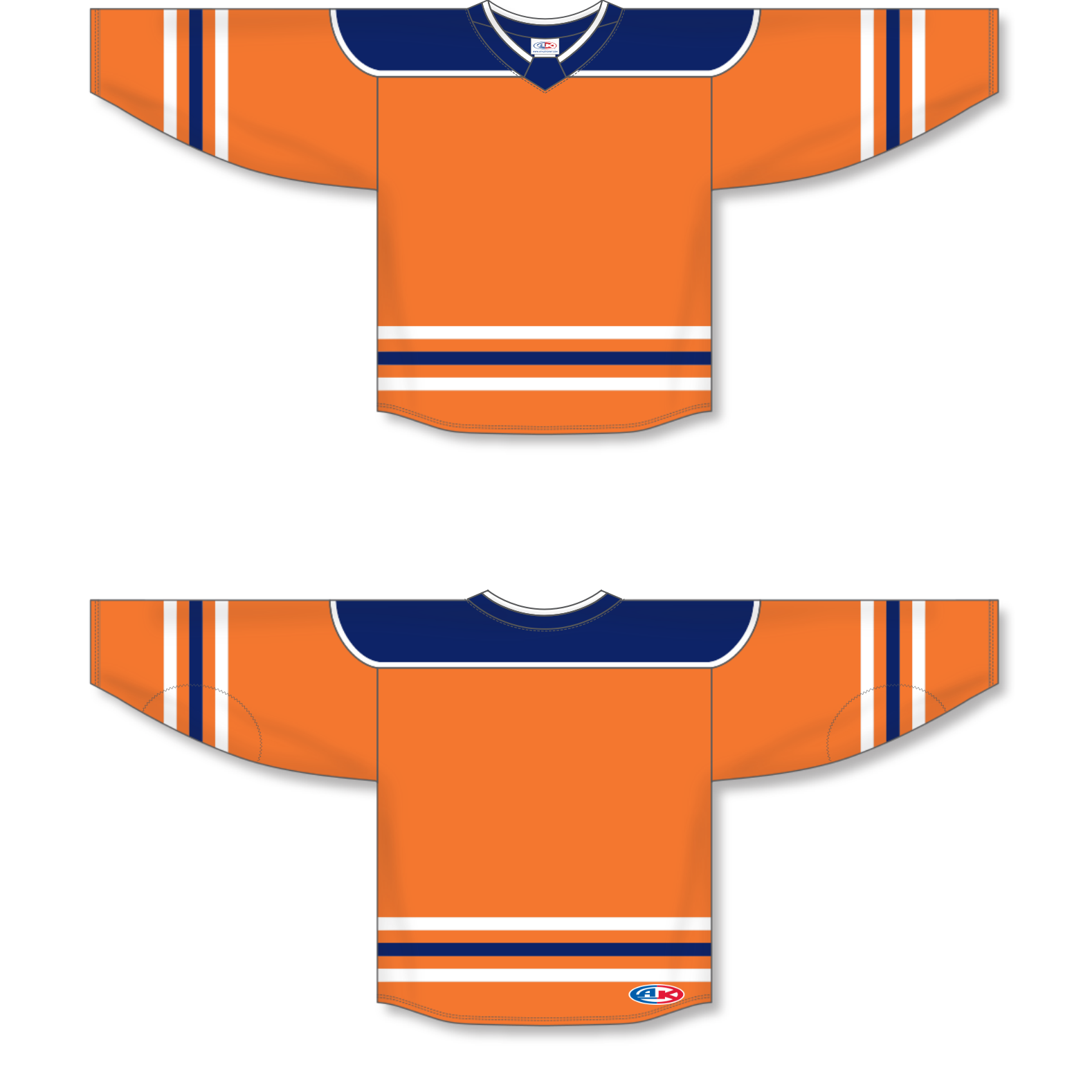 H550B-EDM877B Edmonton Oilers Blank Hockey Jerseys