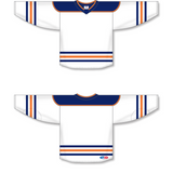Athletic Knit (AK) H550B 2017 Edmonton Oilers White Hockey Jersey - PSH Sports
