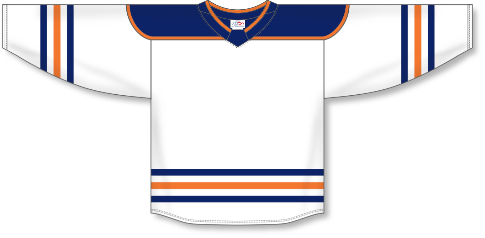 Blank Edmonton Oilers Jersey - Athletic Knit EDM820BK EDM821BK