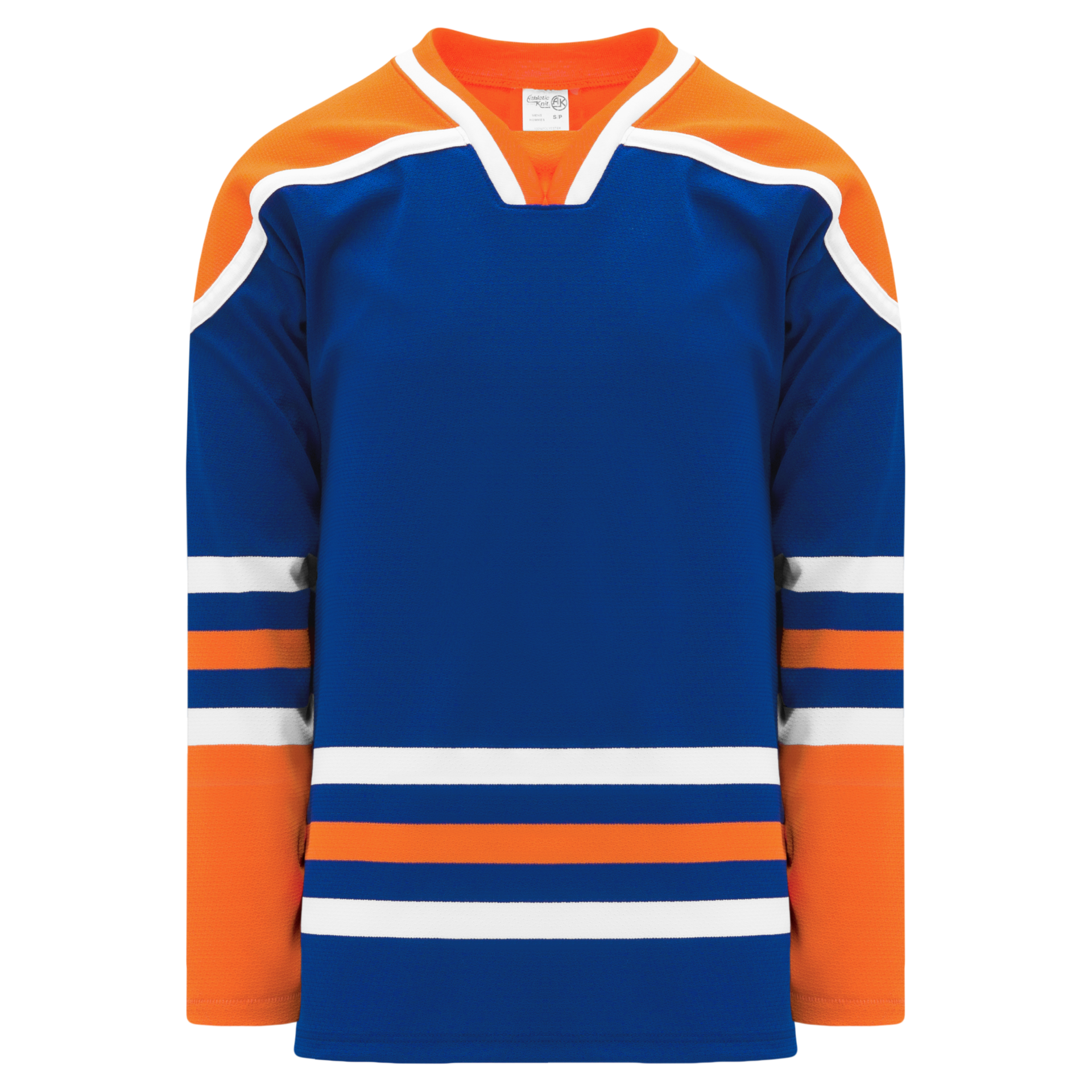 Orange and blue best sale hockey jersey