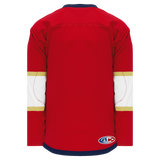Athletic Knit (AK) H550BKA-FLO668BK Pro Series - Adult Knitted 2016 Florida Panthers Red Hockey Jersey