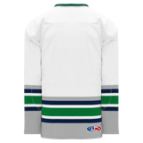 Athletic Knit (AK) H550BKY-HAR944BK Pro Series - Youth Knitted Hartford Whalers White Hockey Jersey