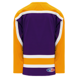 Athletic Knit (AK) H550BKY-LAS751BK Pro Series - Youth Knitted Vintage Los Angeles Kings Purple Hockey Jersey