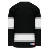 Athletic Knit (AK) H550BKA-LAS941BK Pro Series - Adult Knitted Old Los Angeles Kings Black Hockey Jersey