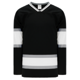 Athletic Knit (AK) H550BKY-LAS941BK Pro Series - Youth Knitted Old Los Angeles Kings Black Hockey Jersey