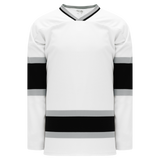 Athletic Knit (AK) H550BKA-LAS942BK Pro Series - Adult Knitted Old Los Angeles Kings White Hockey Jersey